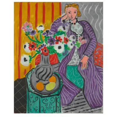 Henri Matisse 1937 Purple Robe and Anemones