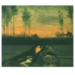 Landscape at Dusk by Vincent van Gogh 1885