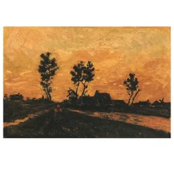 Landscape at Sunset by Vincent van Gogh 1885