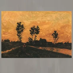 Landscape at Sunset by Vincent van Gogh 1885