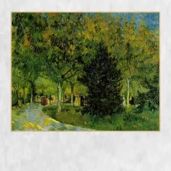 Lane in the Public Garden at Arles by Vincent van Gogh Printed on Canvas
