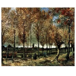 Lane with Poplars by Vincent van Gogh 1885