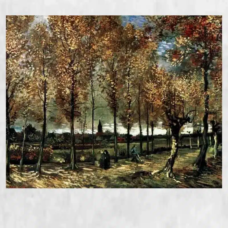 Lane with Poplars by Vincent van Gogh Printed on Canvas