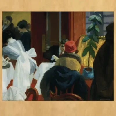 New York Restaurant by Edward Hopper 1922