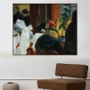 New York Restaurant by Edward Hopper Printed on Canvas