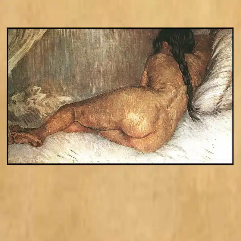 Nude Woman Reclining by Vincent van Gogh Printed on Canvas