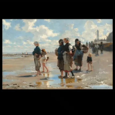 On the Way to Fishing by John Singer Sargent 1878