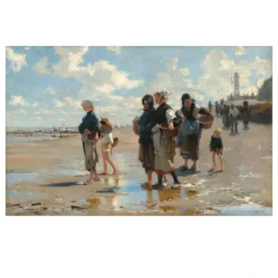 On the Way to Fishing by John Singer Sargent 1878