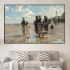On the Way to Fishing by John Singer Sargent Printed on Canvas