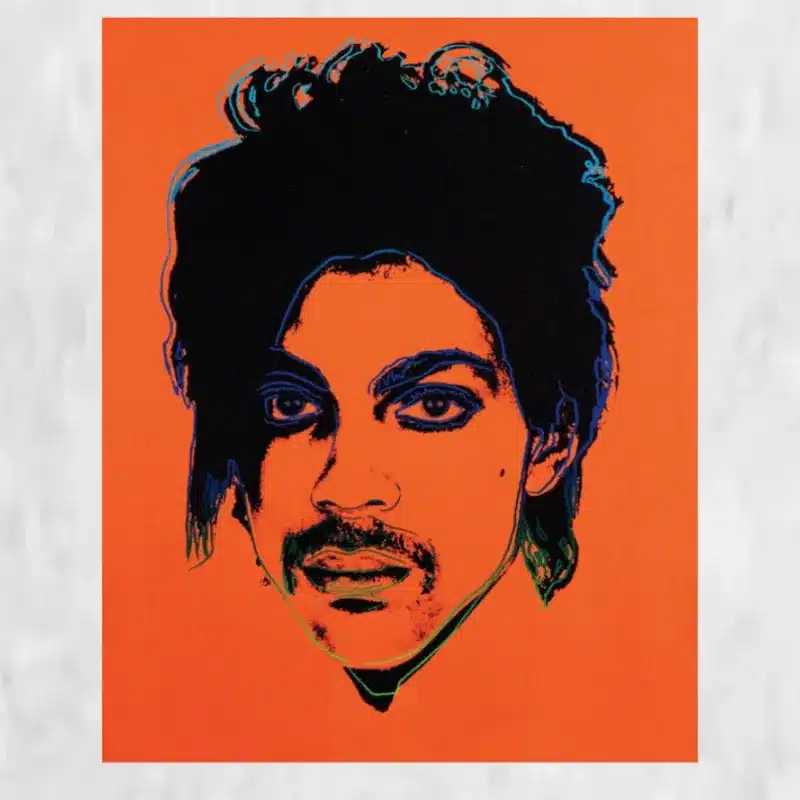 Orange Prince by Andy Warhol Printed on Canvas