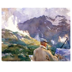 Painting by John Singer Sargent 1909 Artist in the Simplon