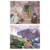 Watercolor Paintings by John Singer Sargent Printed on Canvas