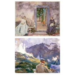 Watercolor Paintings by John Singer Sargent Printed on Canvas