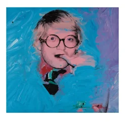 Portrait of David Hockney by Andy Warhol 1974