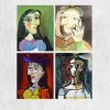 Portrait of Women by Pablo Picasso Printed on Canvas