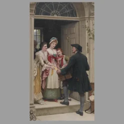 Ribbons and Laces for Very Pretty Faces by Edmund Leighton 1902