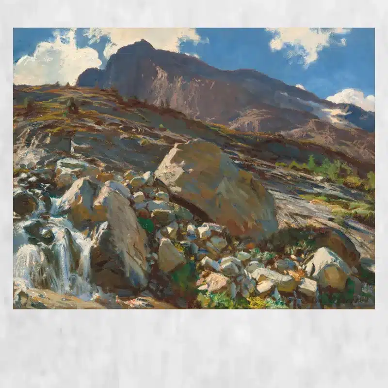 Simplon Pass by John Singer Sargent Printed on Canvas