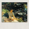 The Black Brook by John Singer Sargent Printed on Canvas