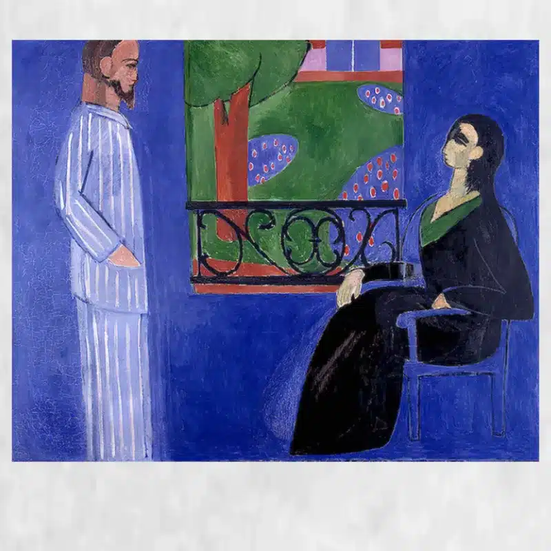 The Conversation by Henri Matisse Printed on Canvas
