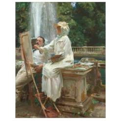 The Fountain, Villa Torlonia, Frascati, Italy by John Singer Sargent 1907
