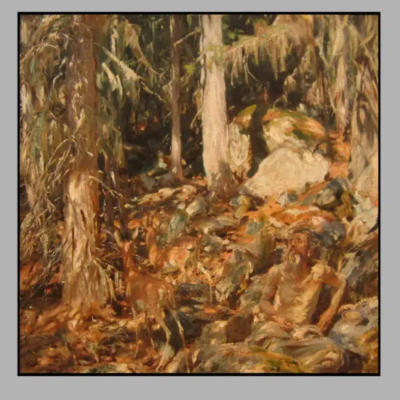 The Hermit by John Singer Sargent Printed on Canvas