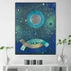 The Night Prowling Fish by Max Ernst Printed on Canvas