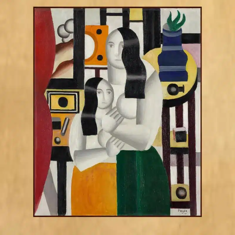 The Two Standing Women by Fernand Léger Printed on Canvas
