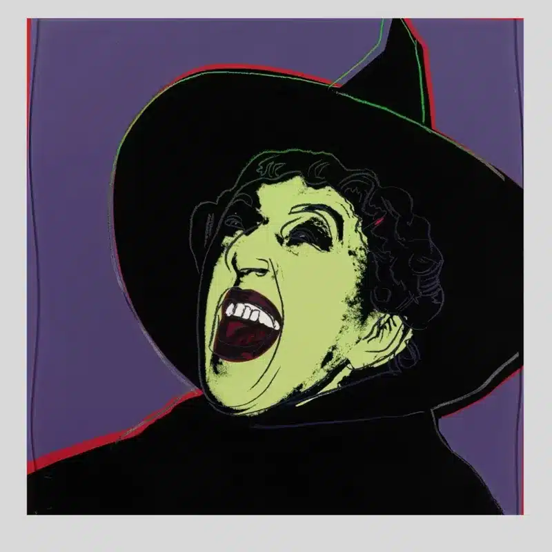 The Witch by Andy Warhol Printed on Canvas