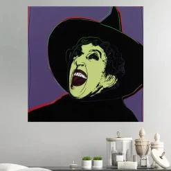 The Witch by Andy Warhol Printed on Canvas