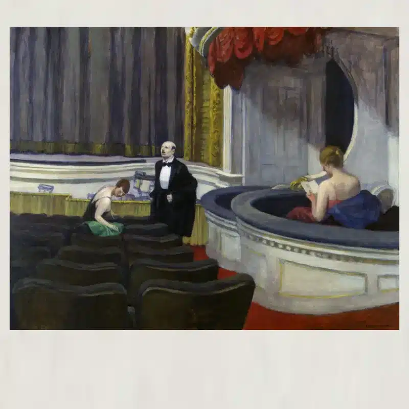 Two on the Aisle by Edward Hopper Printed on Canvas