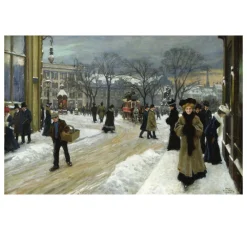 Winter Day by Paul Gustav Fischer 1907