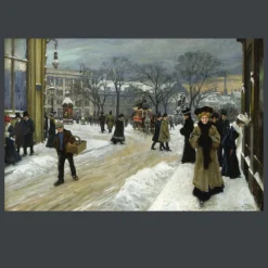 Winter Day by Paul Gustav Fischer 1907