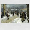 Winter Day by Paul Gustav Fischer 1907 Printed on Canvas