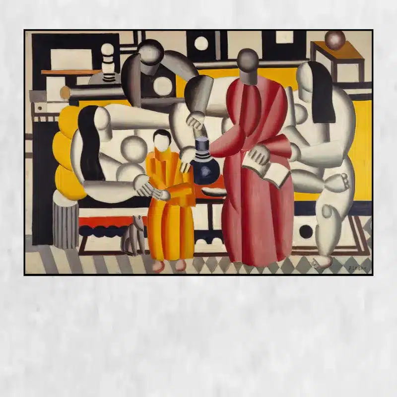 Women in an Interior by Fernand Léger Printed on Canvas