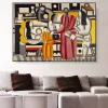 Women in an Interior by Fernand Léger Printed on Canvas