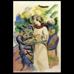 Afternoon in the Garden by August Macke 1913