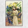 Afternoon in the Garden by August Macke Printed on Canvas