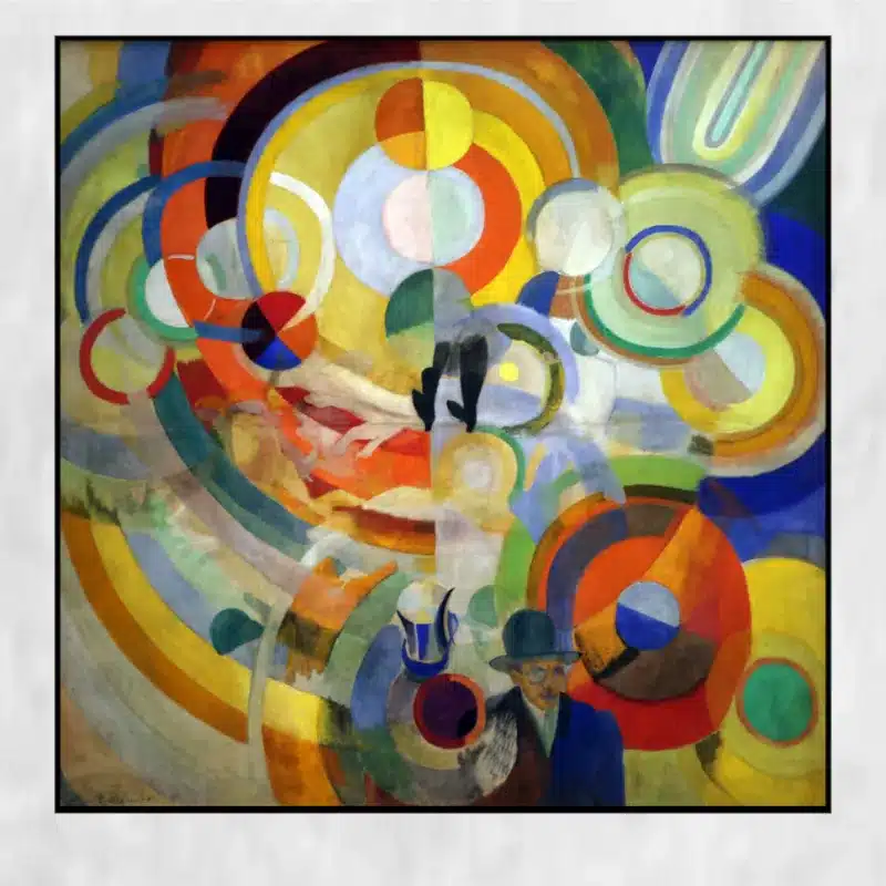 Carousel of Pigs by Robert Delaunay Printed on Canvas
