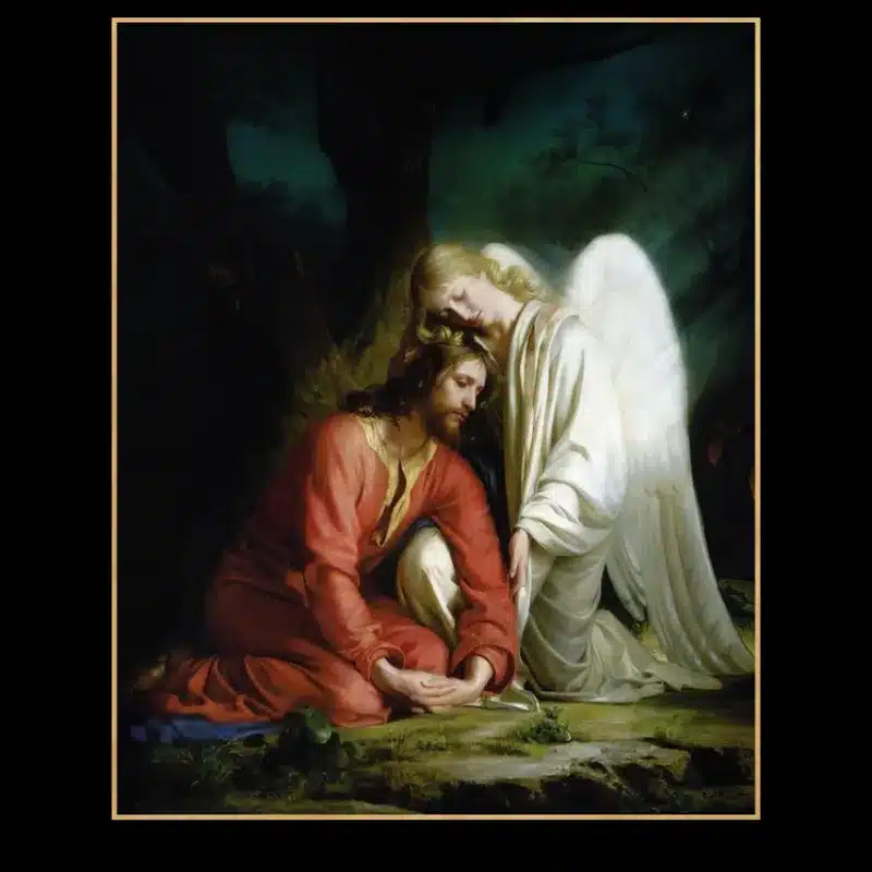 Christ in Gethsemane by Carl Bloch Printed on Canvas