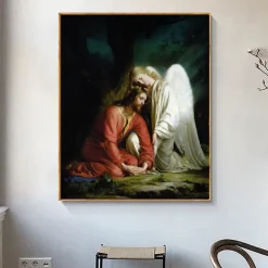 Christ in Gethsemane by Carl Bloch Printed on Canvas