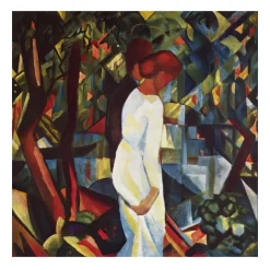 Couple in the Woods by August Macke 1912