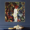 Couple in the Woods by August Macke Printed on Canvas