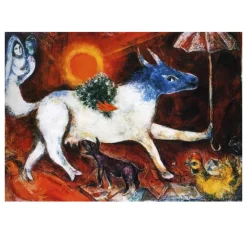Cow with Parasol by Marc Chagall 1946