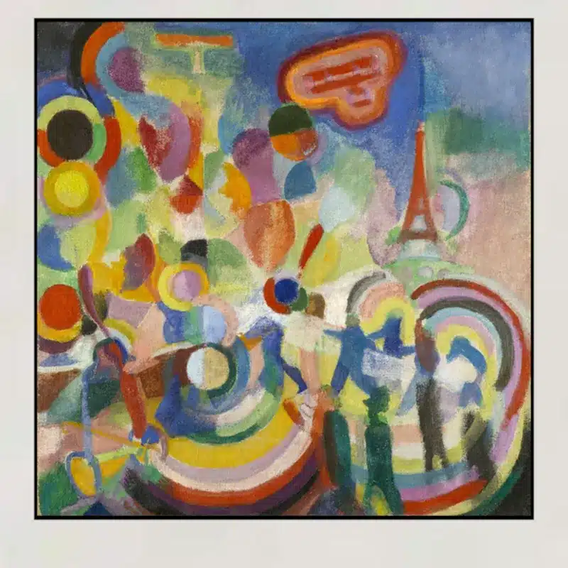 Homage to Blériot by Robert Delaunay Printed on Canvas