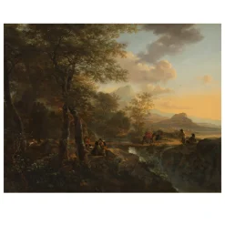 Italian Landscape with a Draughtsman by Jan Both c1650