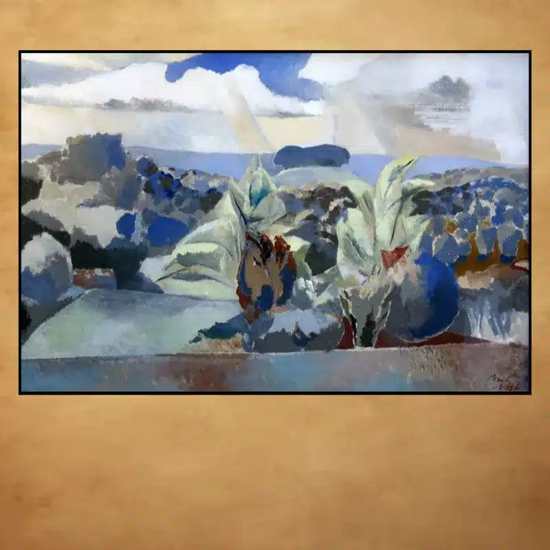 Landscape of the Bagley Woods by Paul Nash Printed on Canvas