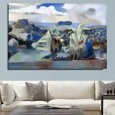 Landscape of the Bagley Woods by Paul Nash Printed on Canvas