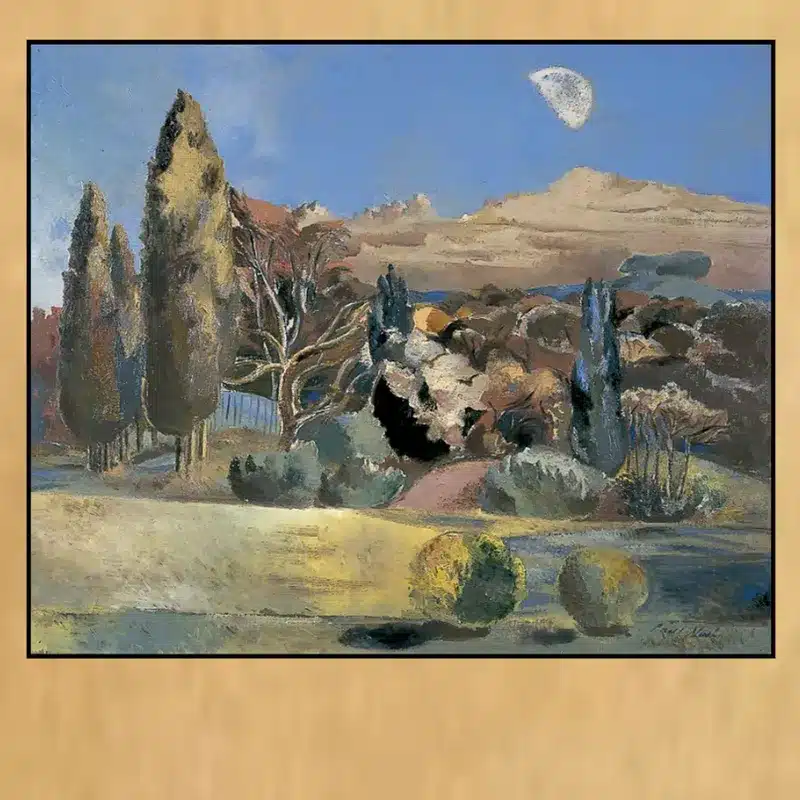 Landscape of the Moon's First Quarter by Paul Nash Printed on Canvas