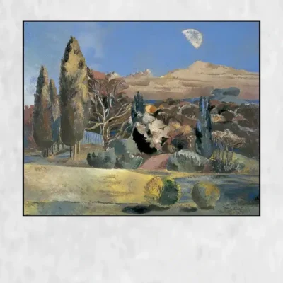 Landscape of the Moon's First Quarter by Paul Nash Printed on Canvas