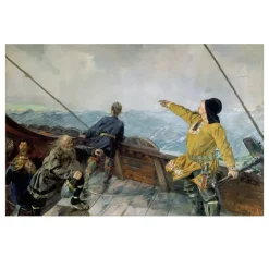 Leiv Eirikson Discovering America by Christian Krohg 1893